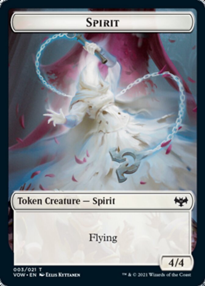 Spirit Token (003) [Innistrad: Crimson Vow Tokens] | Gamer Loot