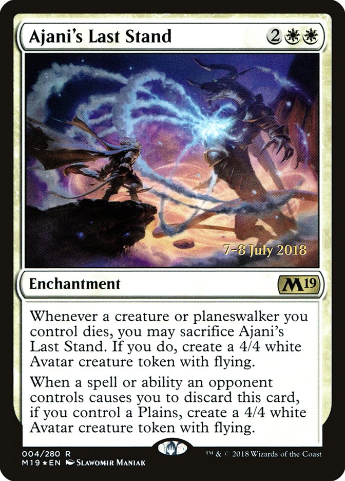 Ajani's Last Stand  [Core Set 2019 Prerelease Promos] | Gamer Loot