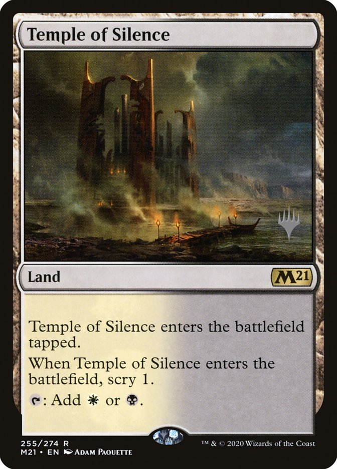 Temple of Silence (Promo Pack) [Core Set 2021 Promos] | Gamer Loot