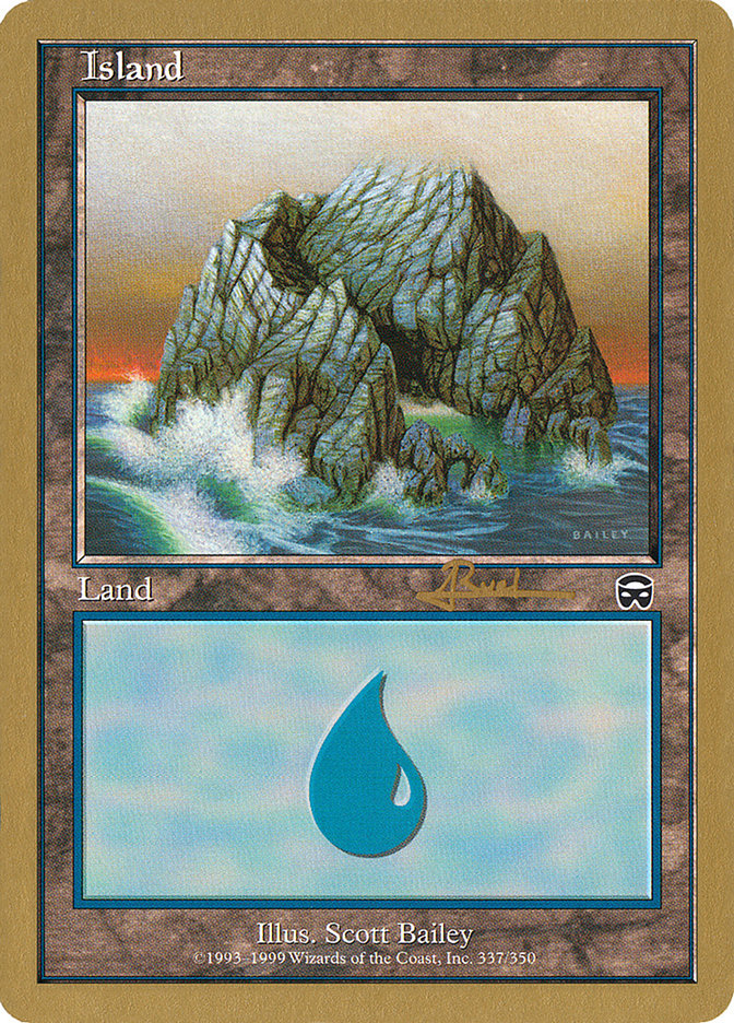 Island (ar337) (Antoine Ruel) [World Championship Decks 2001] | Gamer Loot