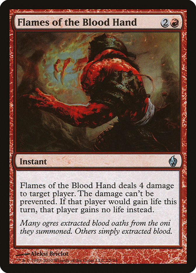 Flames of the Blood Hand [Premium Deck Series: Fire and Lightning] | Gamer Loot