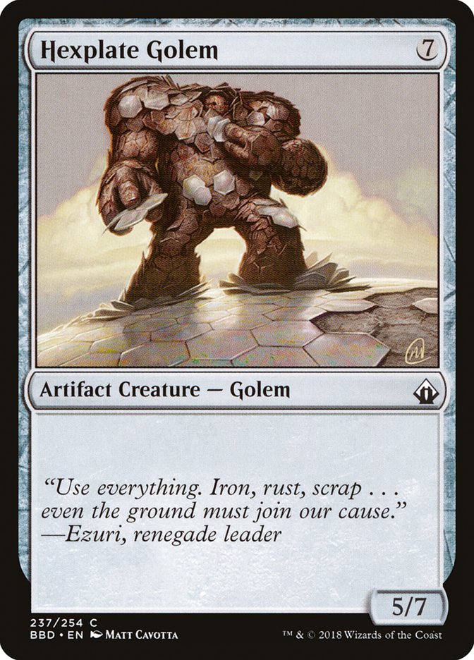 Hexplate Golem [Battlebond] | Gamer Loot