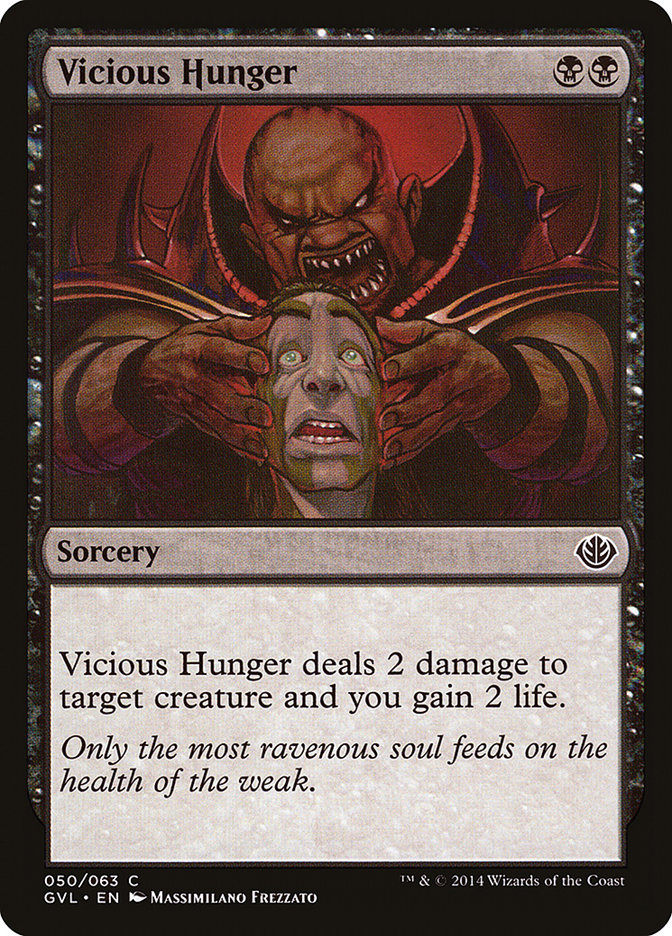 Vicious Hunger (Garruk vs. Liliana) [Duel Decks Anthology] | Gamer Loot