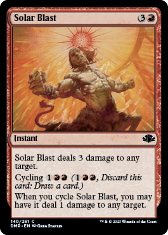 Solar Blast [Dominaria Remastered] | Gamer Loot