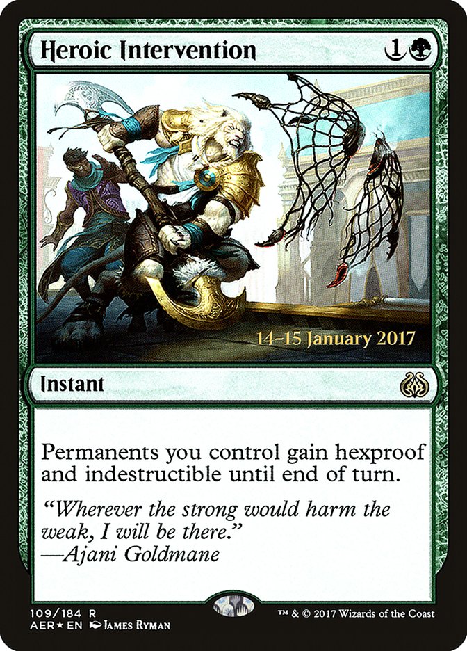 Heroic Intervention  [Aether Revolt Prerelease Promos] | Gamer Loot