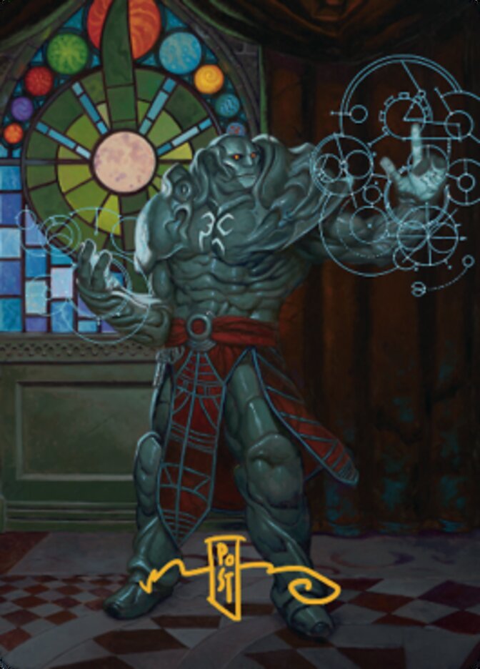 Karn, Living Legacy Art Card 2 (Gold-Stamped Signature) [Dominaria United Art Series] | Gamer Loot