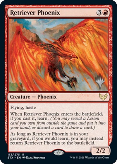 Retriever Phoenix (Promo Pack) [Strixhaven: School of Mages Promos] | Gamer Loot