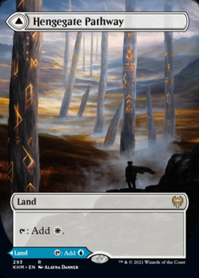 Hengegate Pathway // Mistgate Pathway (Borderless Alternate Art) [Kaldheim] | Gamer Loot