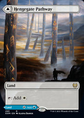 Hengegate Pathway // Mistgate Pathway (Borderless Alternate Art) [Kaldheim] | Gamer Loot