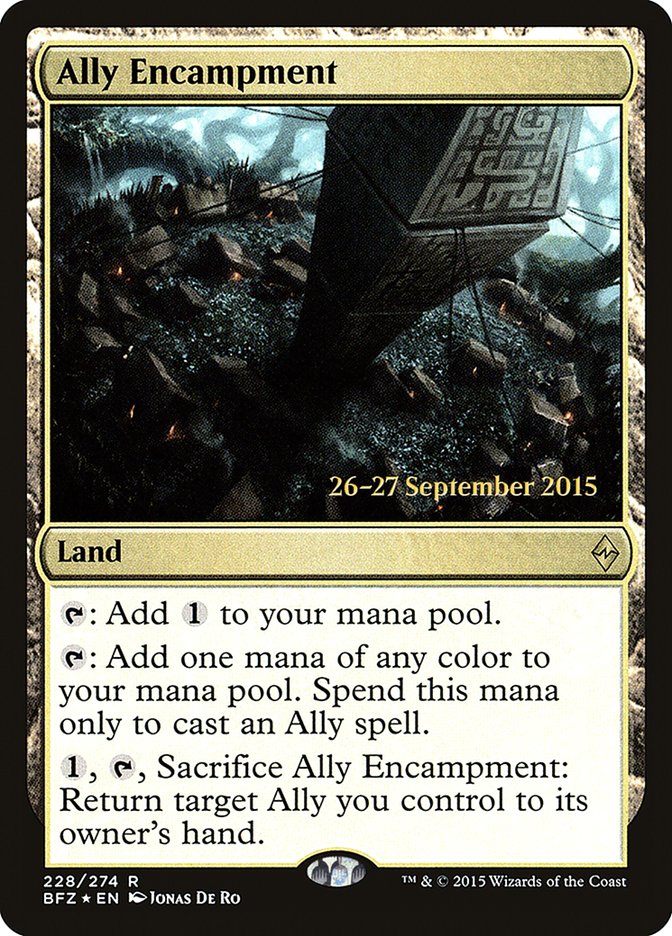 Ally Encampment  [Battle for Zendikar Prerelease Promos] | Gamer Loot