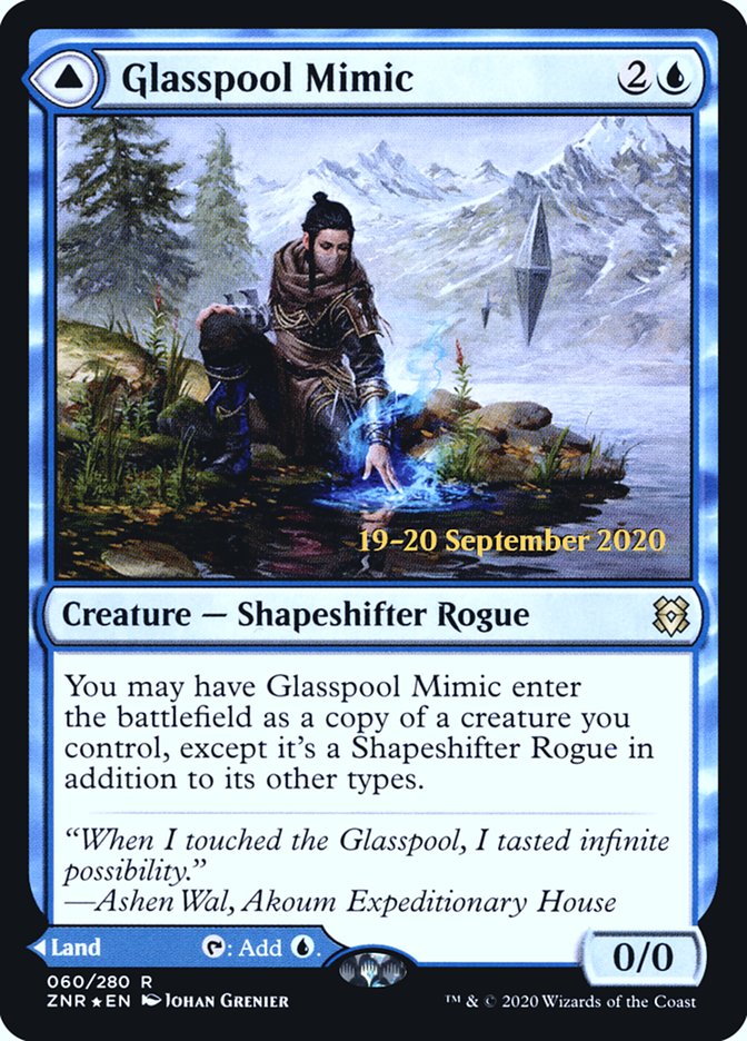 Glasspool Mimic // Glasspool Shore [Zendikar Rising Prerelease Promos] | Gamer Loot