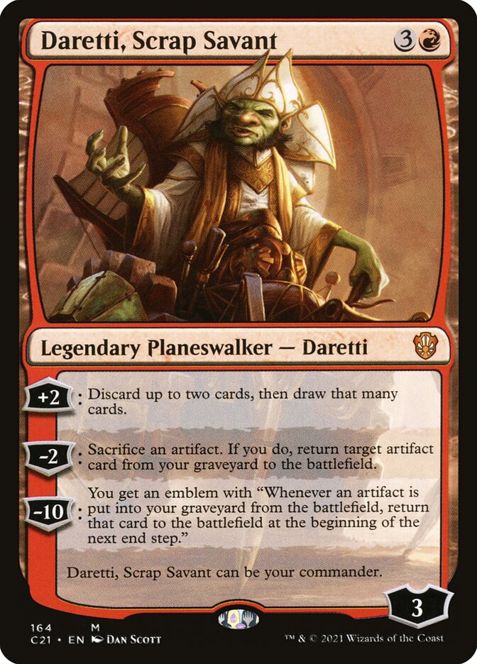 Daretti, Scrap Savant [Commander 2021] | Gamer Loot