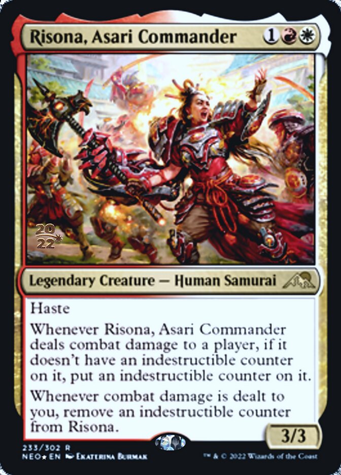 Risona, Asari Commander [Kamigawa: Neon Dynasty Prerelease Promos] | Gamer Loot