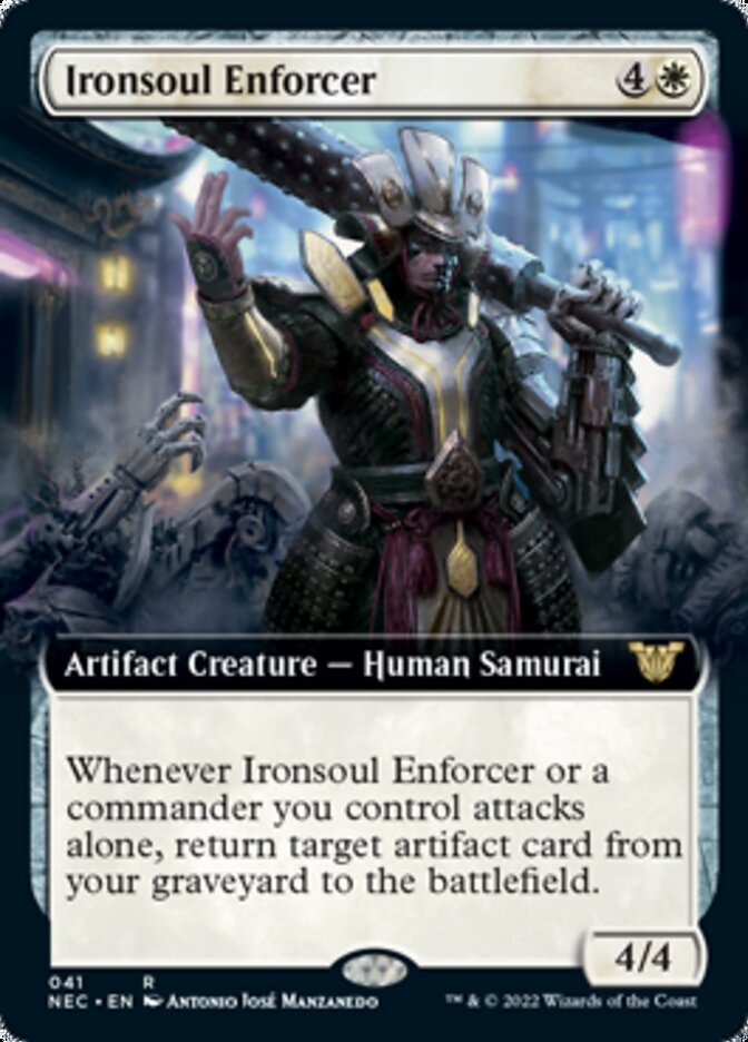 Ironsoul Enforcer (Extended) [Kamigawa: Neon Dynasty Commander] | Gamer Loot