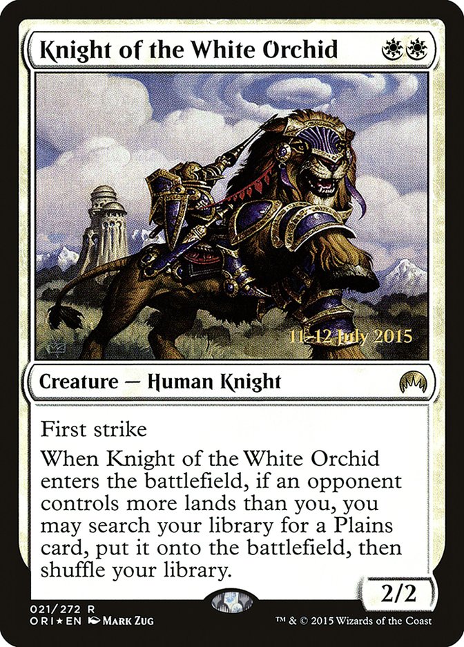 Knight of the White Orchid [Magic Origins Prerelease Promos] | Gamer Loot