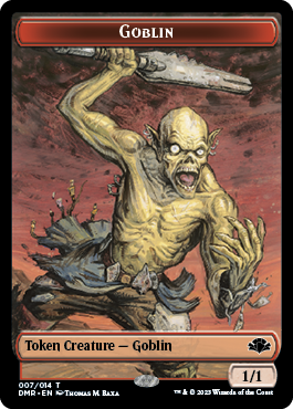 Goblin // Marit Lage Double-Sided Token [Dominaria Remastered Tokens] | Gamer Loot
