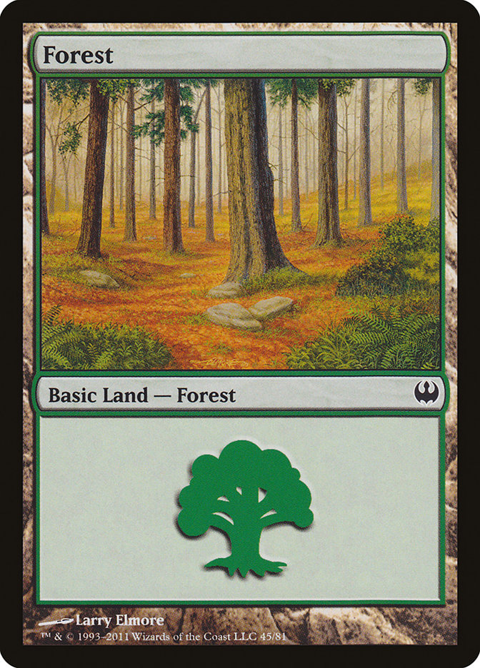 Forest (45) [Duel Decks: Knights vs. Dragons] | Gamer Loot