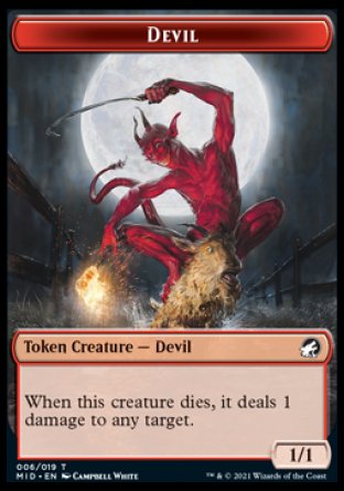 Devil Token [Innistrad: Midnight Hunt Tokens] | Gamer Loot