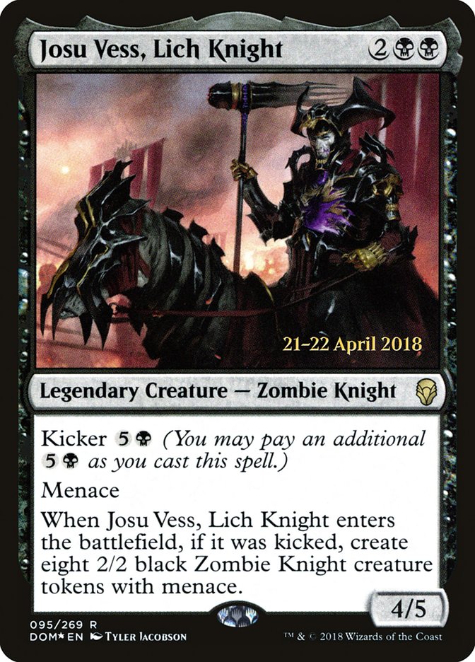 Josu Vess, Lich Knight  [Dominaria Prerelease Promos] | Gamer Loot