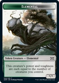 Elemental // Treasure Double-sided Token [Double Masters Tokens] | Gamer Loot