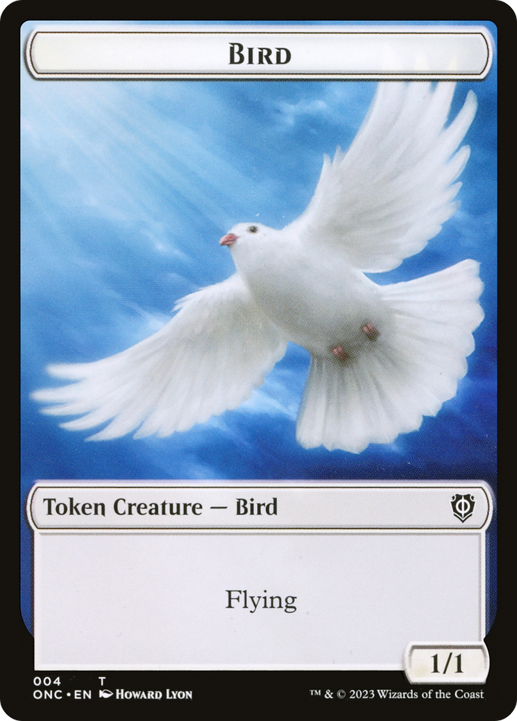 Bird // Cat Double-Sided Token [Phyrexia: All Will Be One Commander Tokens] | Gamer Loot