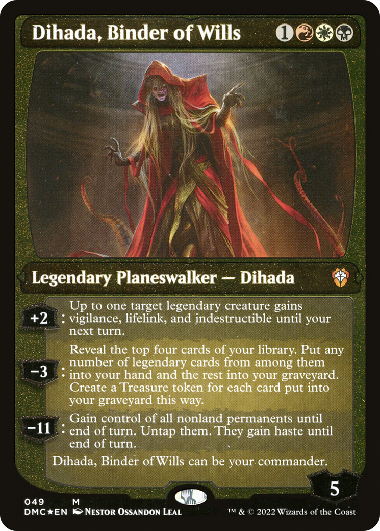 Dihada, Binder of Wills (Showcase Display Commander) [Dominaria United Commander] | Gamer Loot