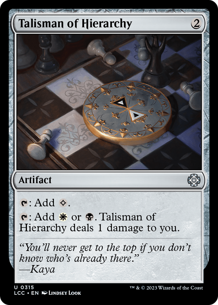 Talisman of Hierarchy [The Lost Caverns of Ixalan Commander] | Gamer Loot