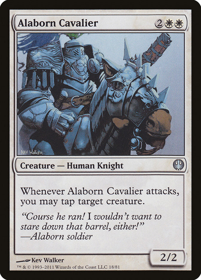Alaborn Cavalier [Duel Decks: Knights vs. Dragons] | Gamer Loot