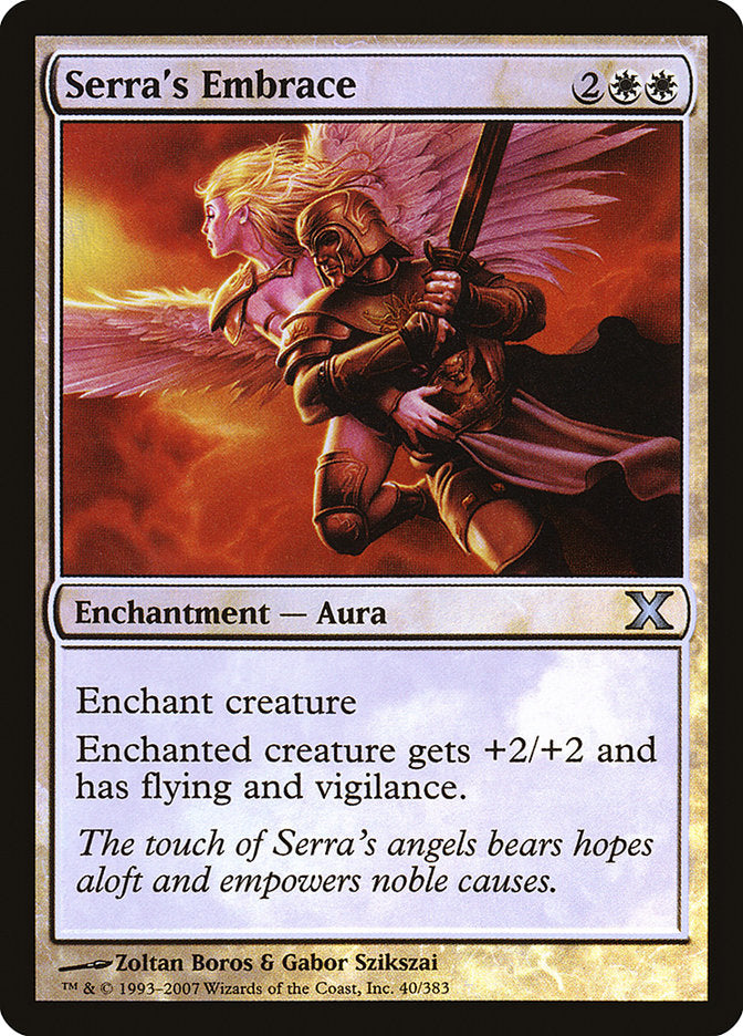Serra's Embrace (Premium Foil) [Tenth Edition] | Gamer Loot
