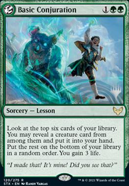 Basic Conjuration (Promo Pack) [Strixhaven: School of Mages Promos] | Gamer Loot