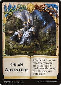 On An Adventure // Spirit Double-sided Token (Challenger 2020) [Unique and Miscellaneous Promos] | Gamer Loot