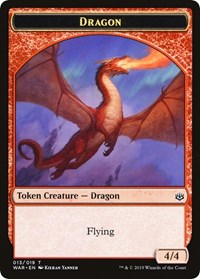 Dragon // Spirit Double-sided Token (Challenger 2020) [Unique and Miscellaneous Promos] | Gamer Loot