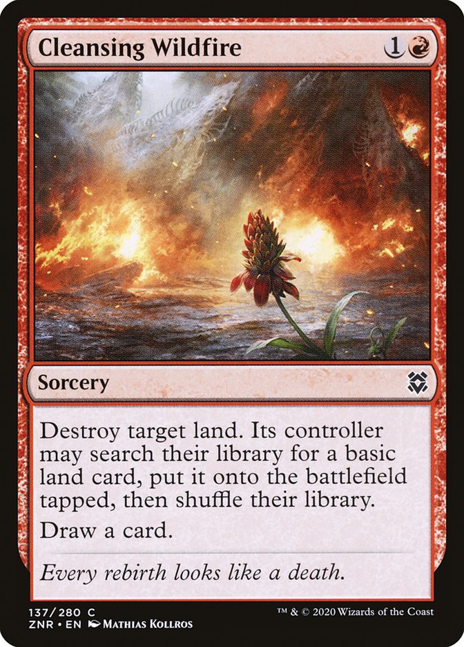 Cleansing Wildfire [Zendikar Rising] | Gamer Loot