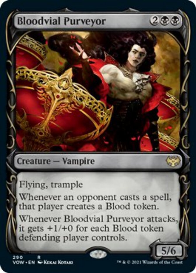 Bloodvial Purveyor (Showcase Fang Frame) [Innistrad: Crimson Vow] | Gamer Loot