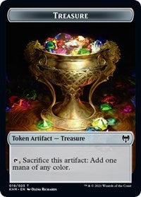 Treasure // Spirit Double-sided Token [Kaldheim Tokens] | Gamer Loot