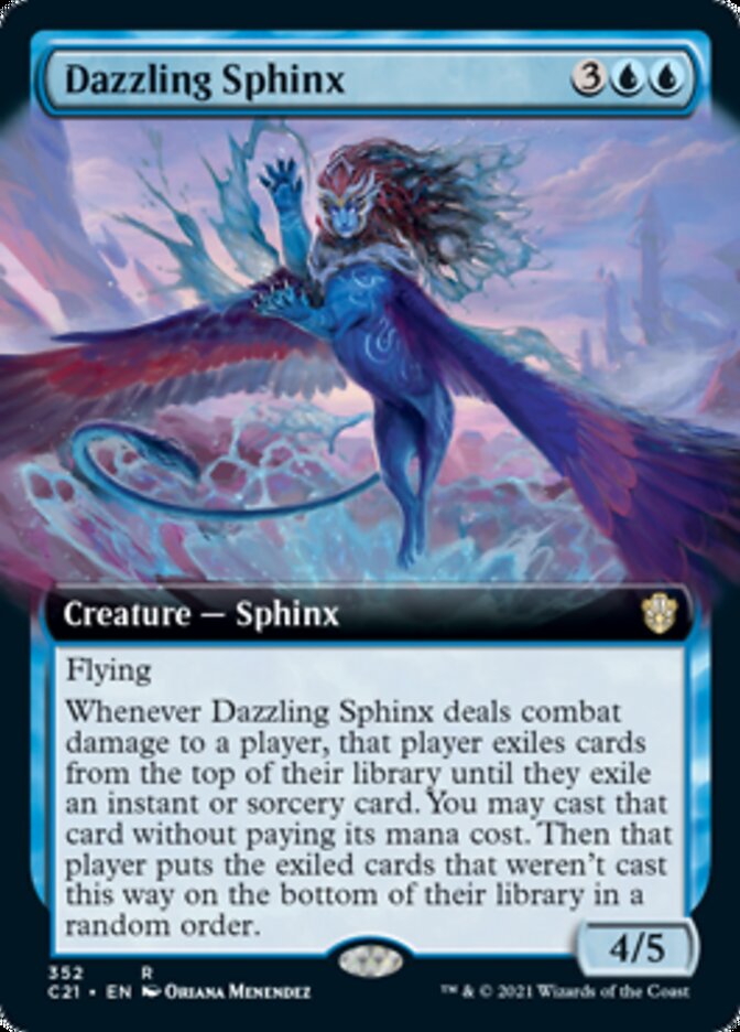 Dazzling Sphinx (Extended) [Commander 2021] | Gamer Loot