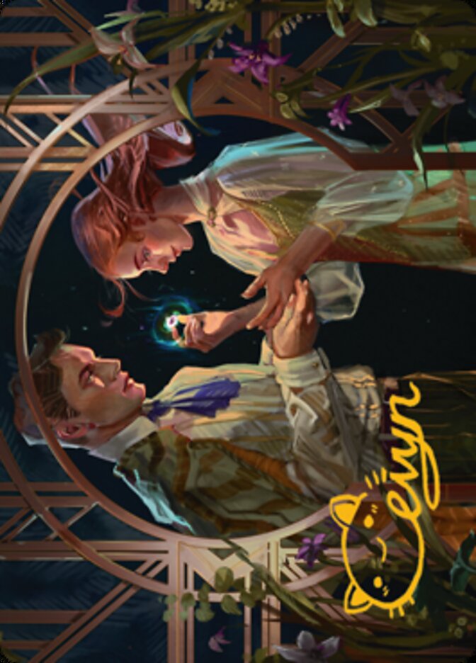 Prosperous Partnership Art Card (Gold-Stamped Signature) [Streets of New Capenna Art Series] | Gamer Loot