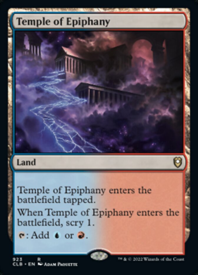 Temple of Epiphany [Commander Legends: Battle for Baldur's Gate] | Gamer Loot