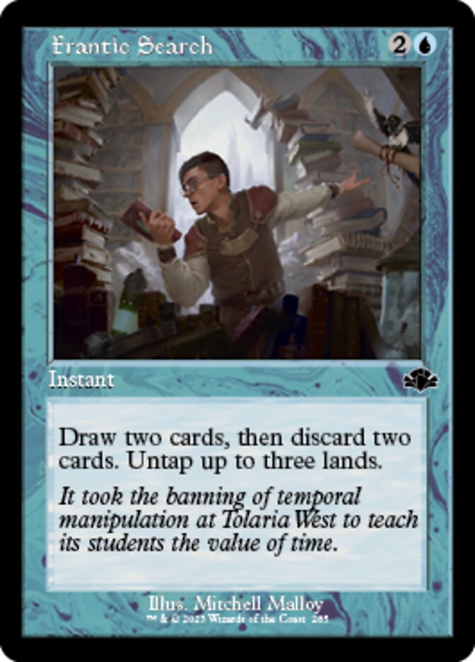 Frantic Search (Retro) [Dominaria Remastered] | Gamer Loot