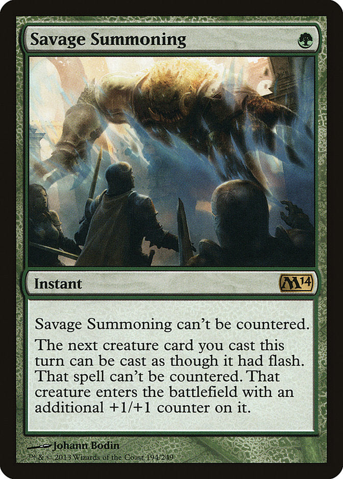Savage Summoning [Magic 2014] | Gamer Loot