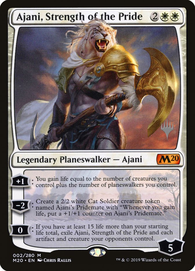 Ajani, Strength of the Pride (Promo Pack) [Core Set 2020 Promos] | Gamer Loot