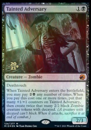 Tainted Adversary [Innistrad: Midnight Hunt Prerelease Promos] | Gamer Loot