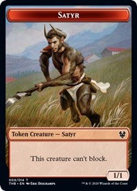 Satyr // Goblin Construct Double-sided Token (Challenger 2021) [Unique and Miscellaneous Promos] | Gamer Loot