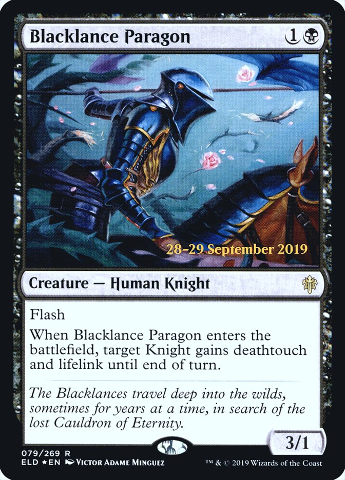 Blacklance Paragon  [Throne of Eldraine Prerelease Promos] | Gamer Loot