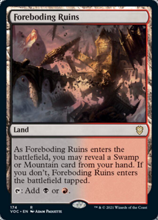 Foreboding Ruins [Innistrad: Crimson Vow Commander] | Gamer Loot