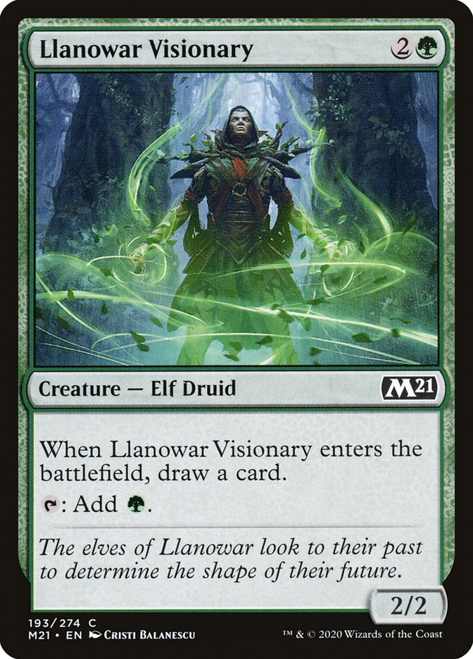 Llanowar Visionary [Core Set 2021] | Gamer Loot