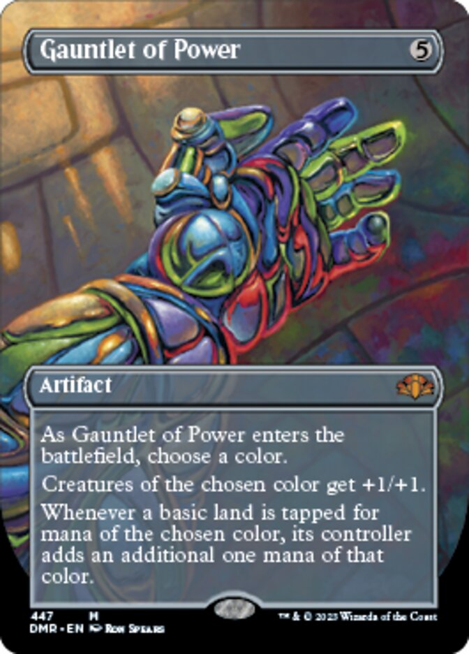 Gauntlet of Power (Borderless Alternate Art) [Dominaria Remastered] | Gamer Loot