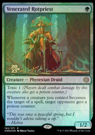 Venerated Rotpriest [Phyrexia: All Will Be One Prerelease Promos] | Gamer Loot