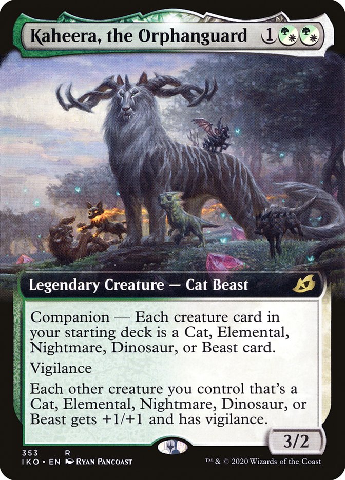 Kaheera, the Orphanguard (Extended Art) [Ikoria: Lair of Behemoths] | Gamer Loot