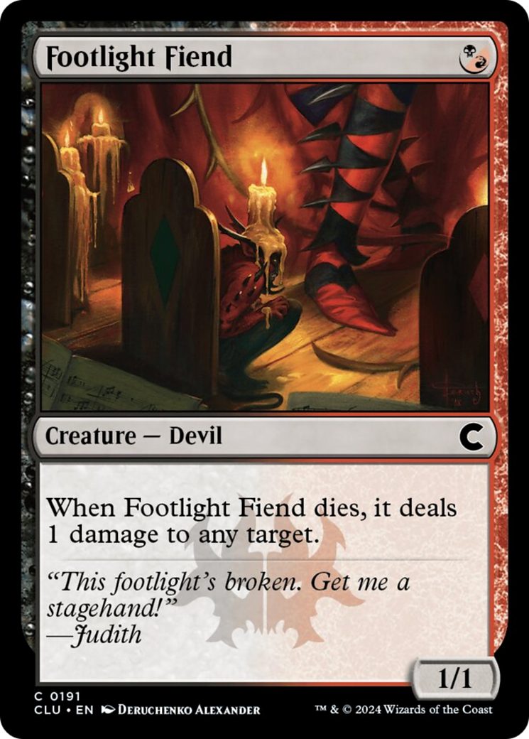 Footlight Fiend [Ravnica: Clue Edition] | Gamer Loot